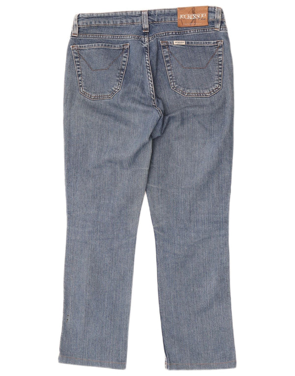 Jeans retos femininos Jeckerson W30 L26 algodão azul