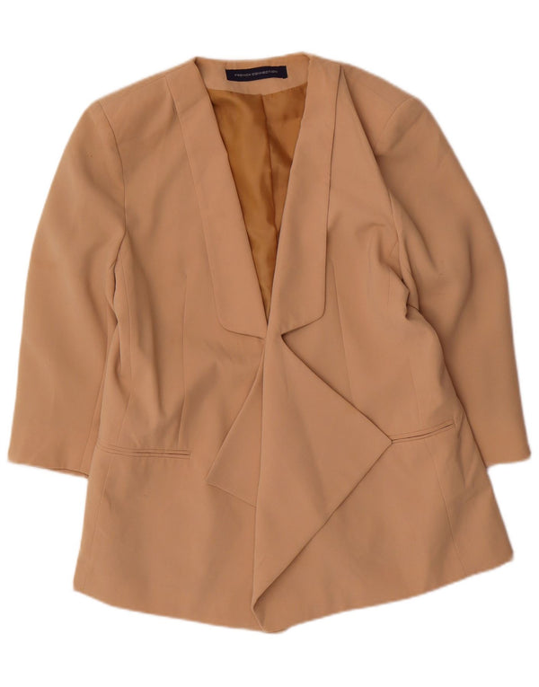 Jaqueta Blazer Feminina Manga 3/4 French Connection Reino Unido 14 Bege Médio