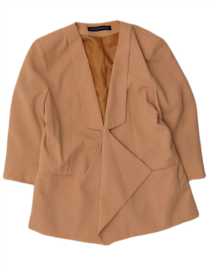 Jaqueta Blazer Feminina Manga 3/4 French Connection Reino Unido 14 Bege Médio