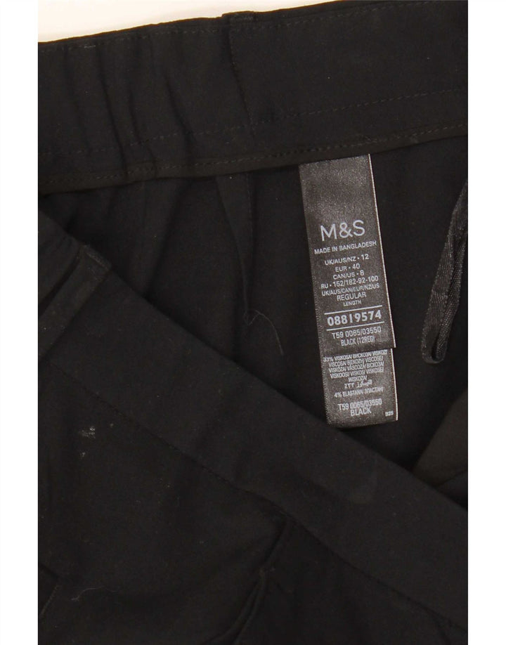 Calça Chino Feminina Marks & Spencer Slim UK 12 Médio W31 L26 Preta