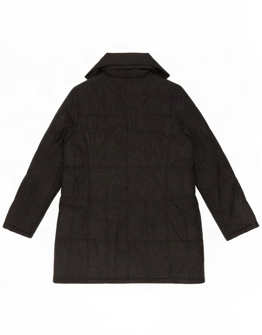 Casaco acolchoado feminino Marks & Spencer UK 14 poliéster cinza médio