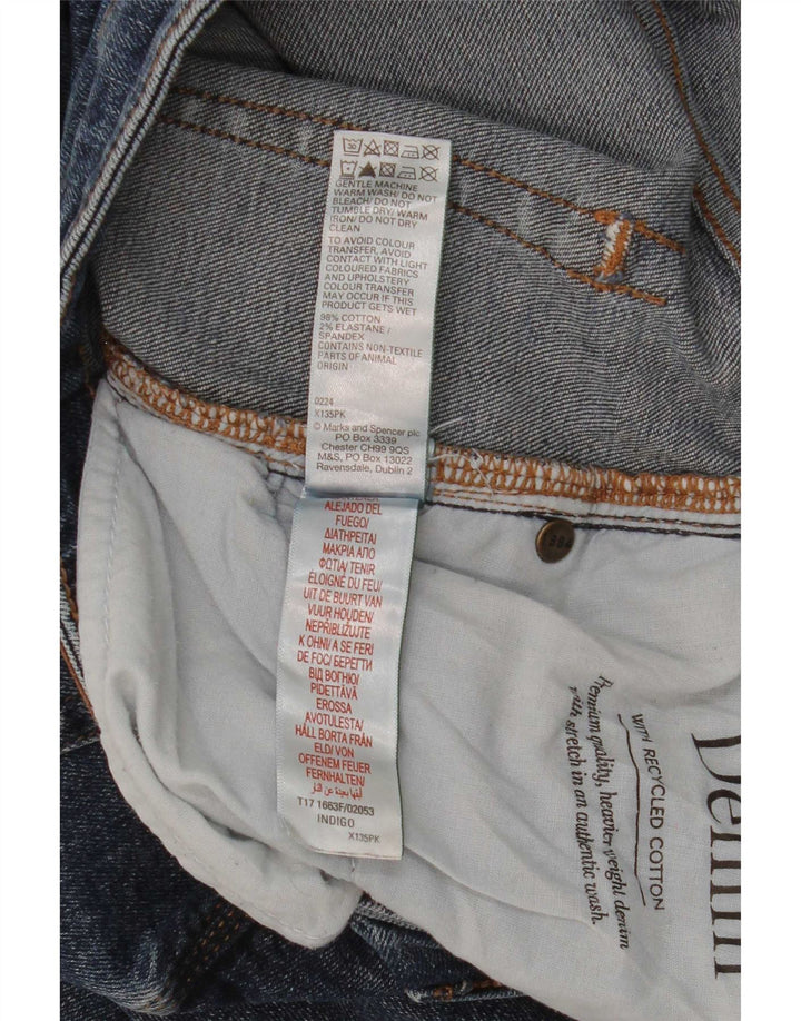 Jeans Reto Masculino Marks & Spencer SW38 L31 Azul Algodão