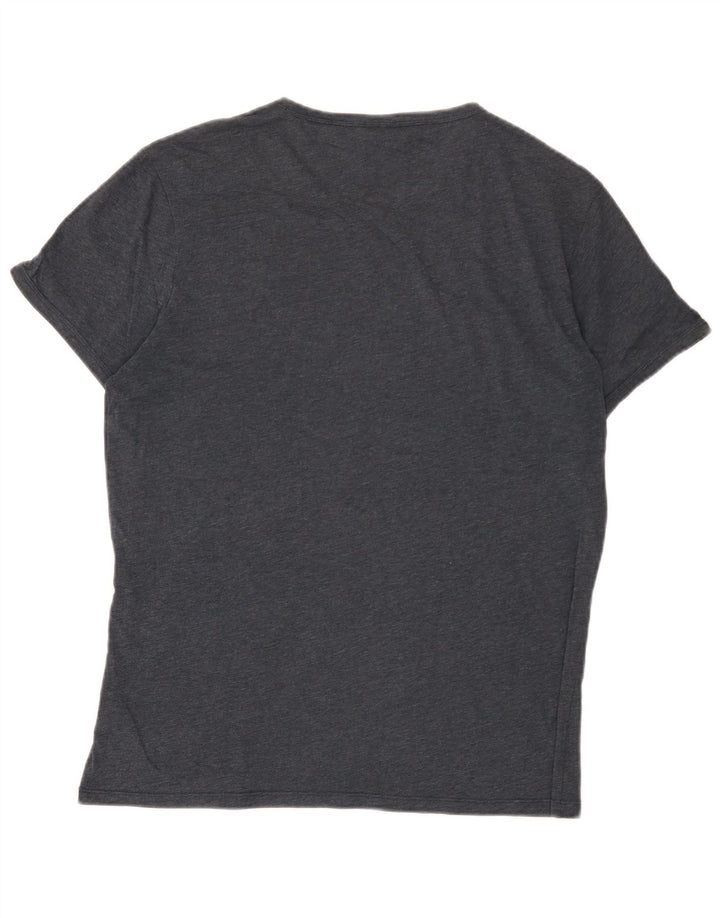 Camiseta masculina G-Star Top grande algodão azul marinho