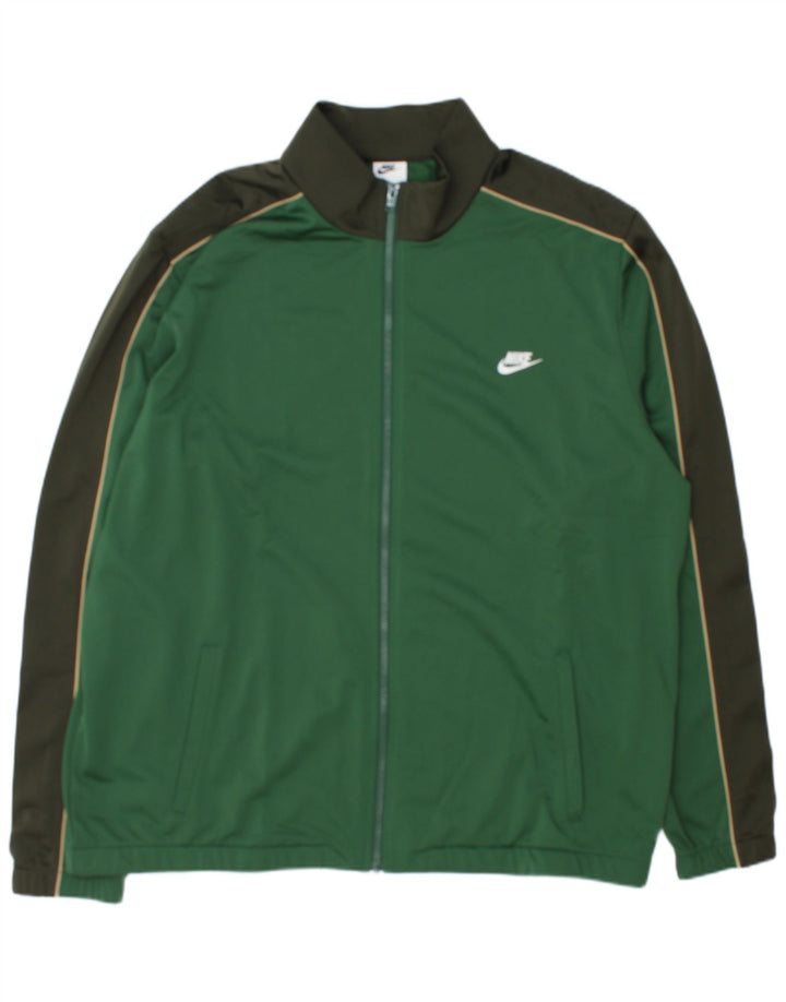 Nike Mens Treino Top Jacket 2XL Verde Colorblock