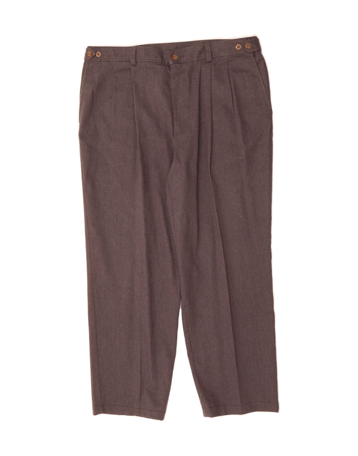 FARAH Womens Straight Chino Trousers W38 L29 Grey Cotton Vintage Farah and Second-Hand Farah from Messina Hembry 