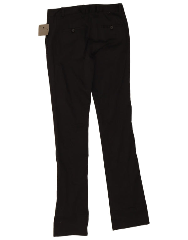 Zara Calça Chino Feminina Slim EU 36 XS W26 L33 Algodão Preto