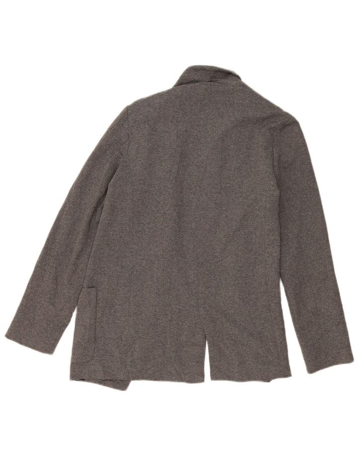 Zara Womens Open Oversized Blazer Jacket UK 6 XS Cinza Viscose