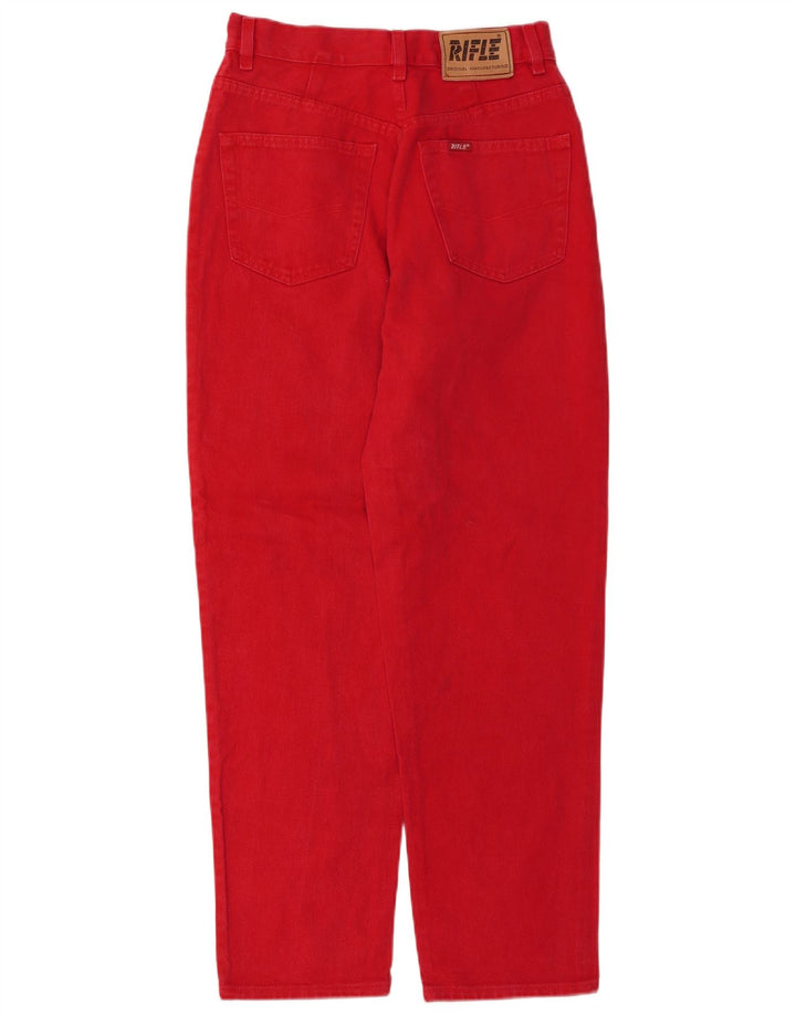 RIFLE Jeans Cônicos Femininos W31 L30 Algodão Vermelho