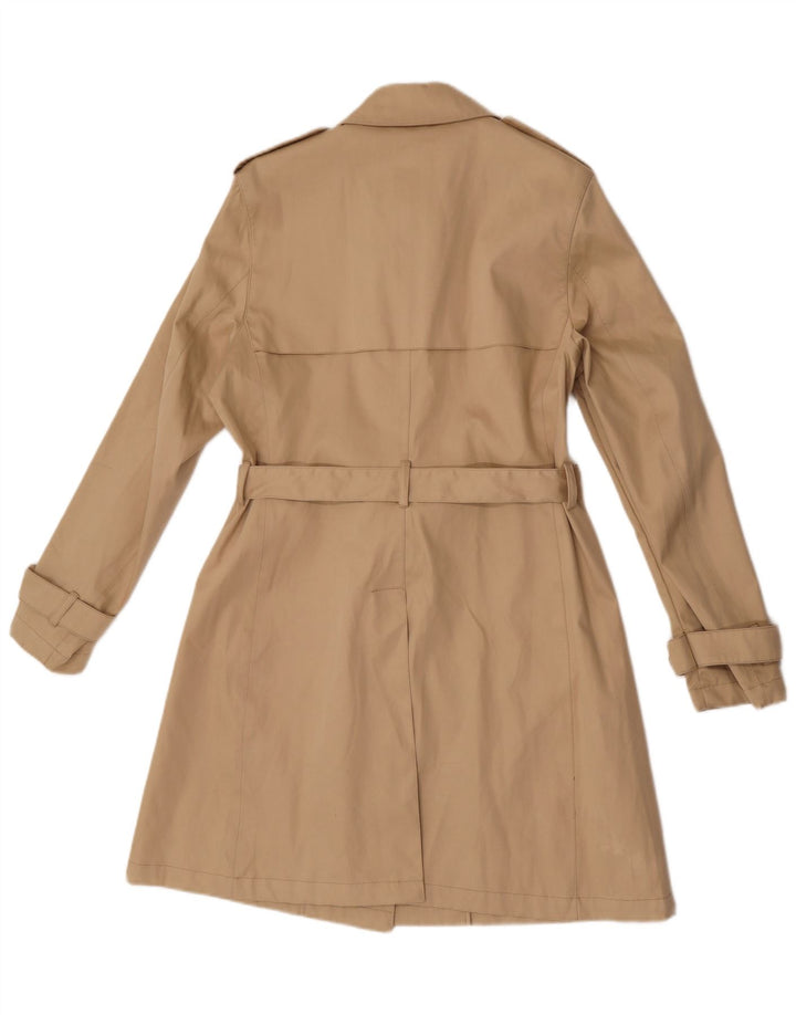 Casaco impermeável feminino vintage UK 12 bege médio