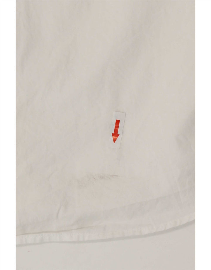 Camisa masculina French Connection grande algodão branco