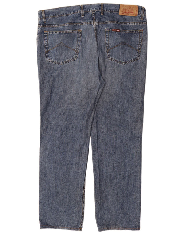 Carrera Mens Straight Jeans W42 L31 Azul Algodão