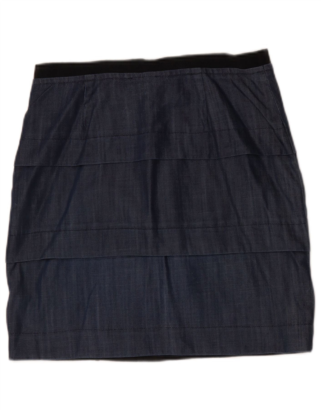 Max&Co. Saia Peplum Feminina Grande W32 Viscose Azul Marinho