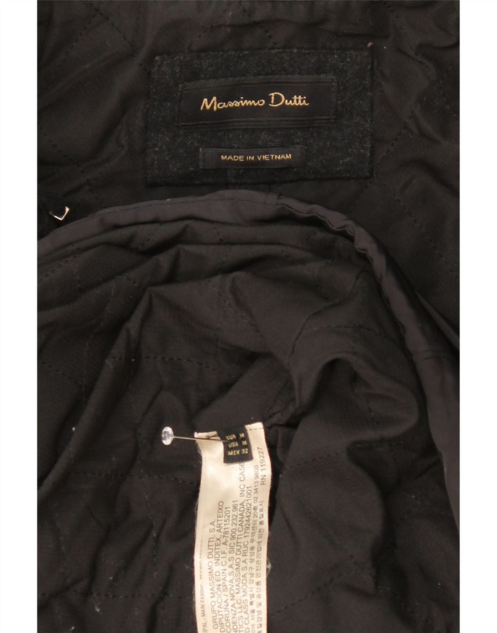 Casaco corta-vento feminino Massimo Dutti Reino Unido 14 bloco colorido azul marinho médio