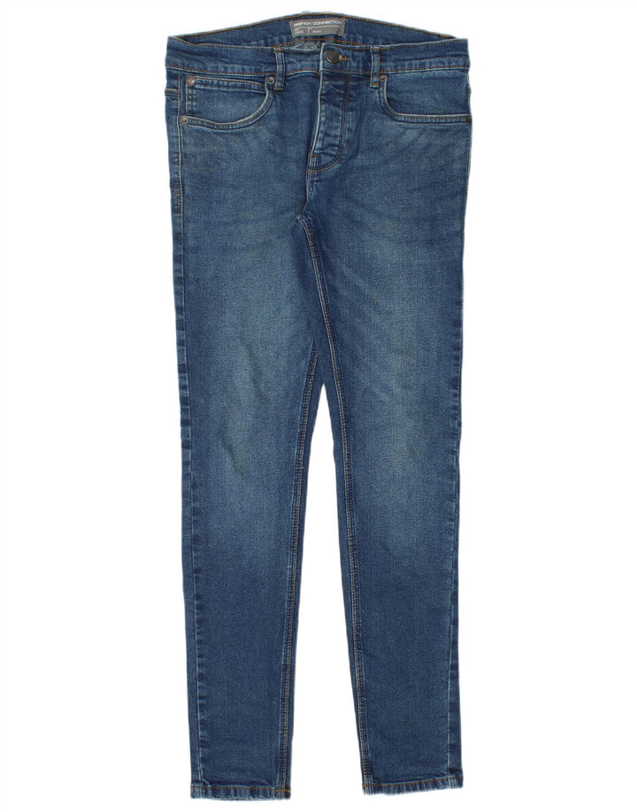 Jeans skinny feminino French Connection W30 L32 algodão azul
