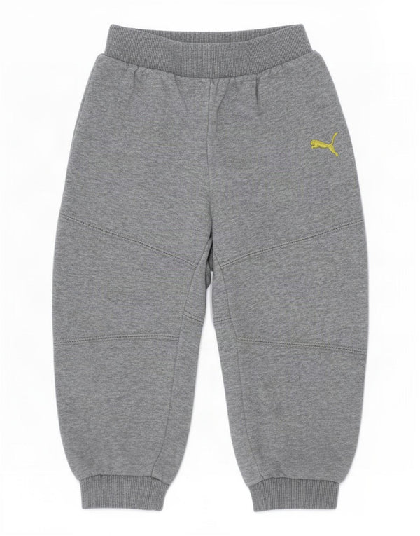 Calça esportiva Puma Baby Boys Joggers 18-24 meses algodão manchado cinza