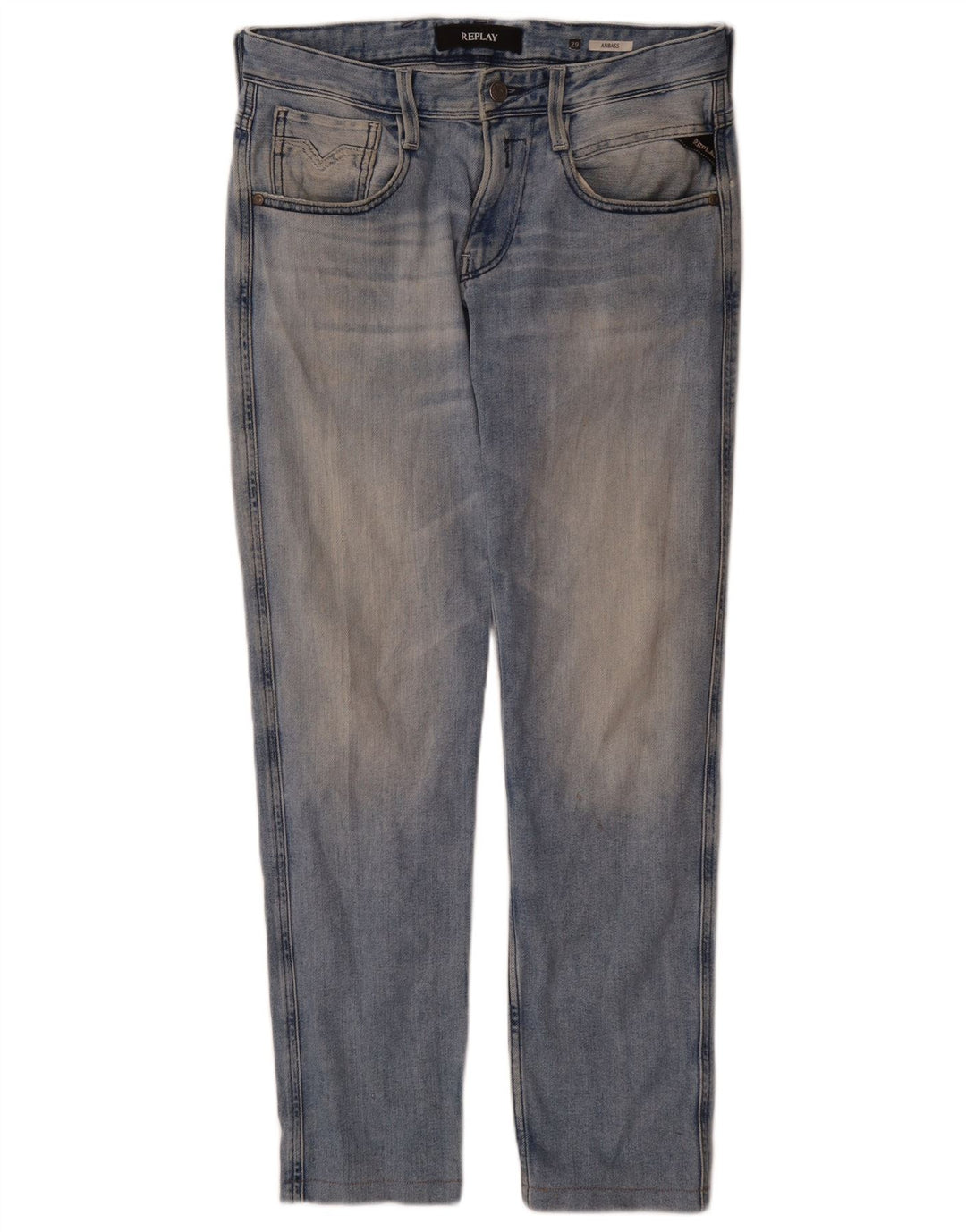 Replay Mens Anbass Slim Jeans W29 L30 Azul