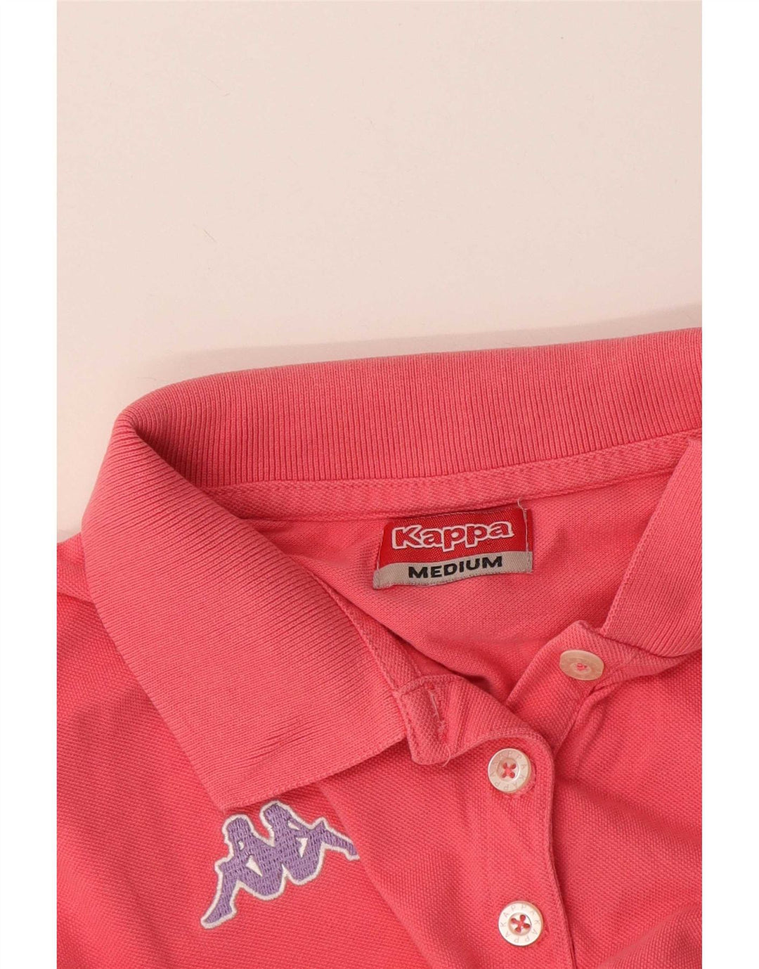 Camisa polo feminina Kappa UK 12 rosa médio