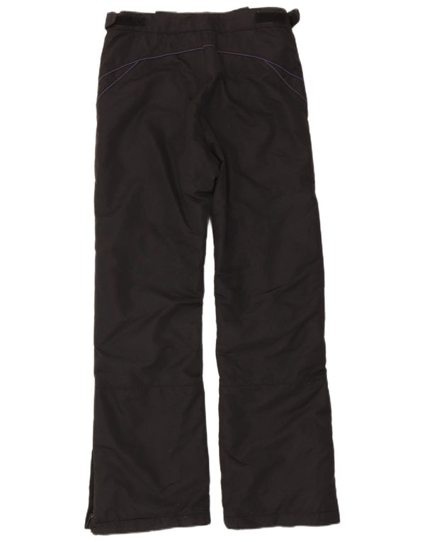 Calça feminina de esqui Brugi UK 10 pequena poliamida preta
