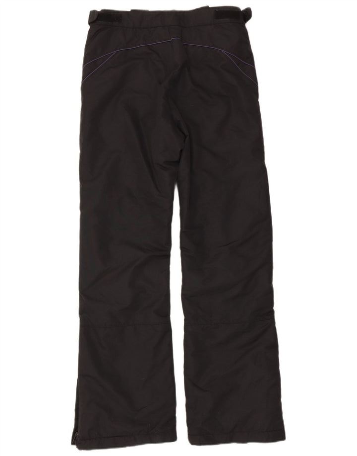 Calça feminina de esqui Brugi UK 10 pequena poliamida preta
