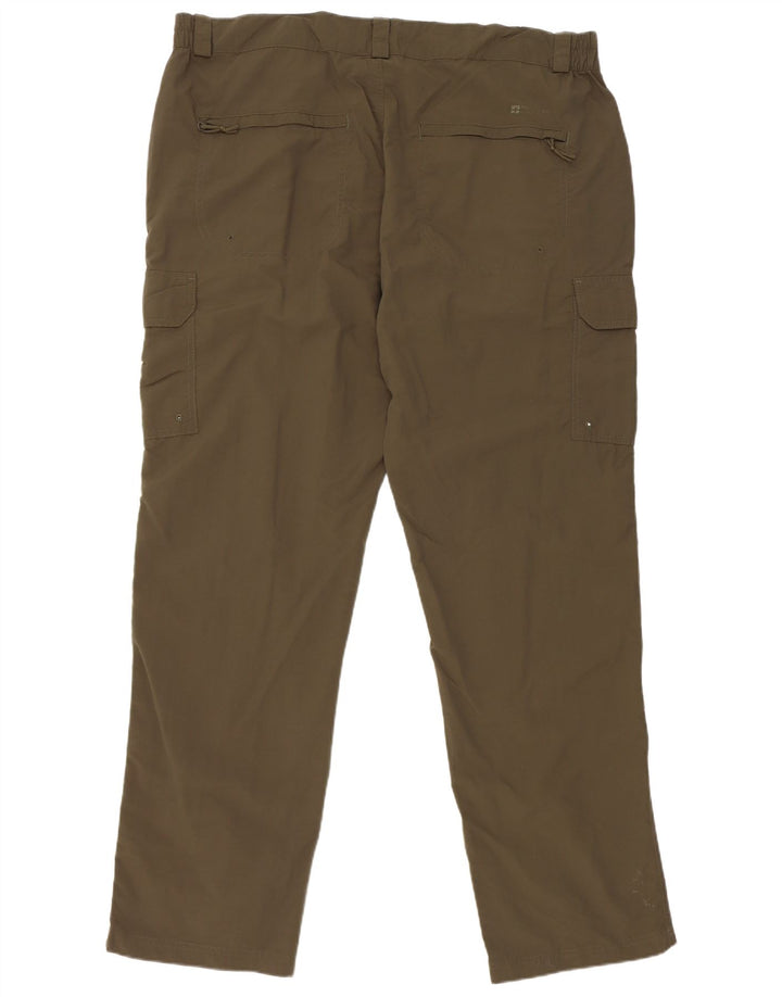 Calças cargo retas masculinas Mountain Warehouse W40 L32 Nylon cáqui