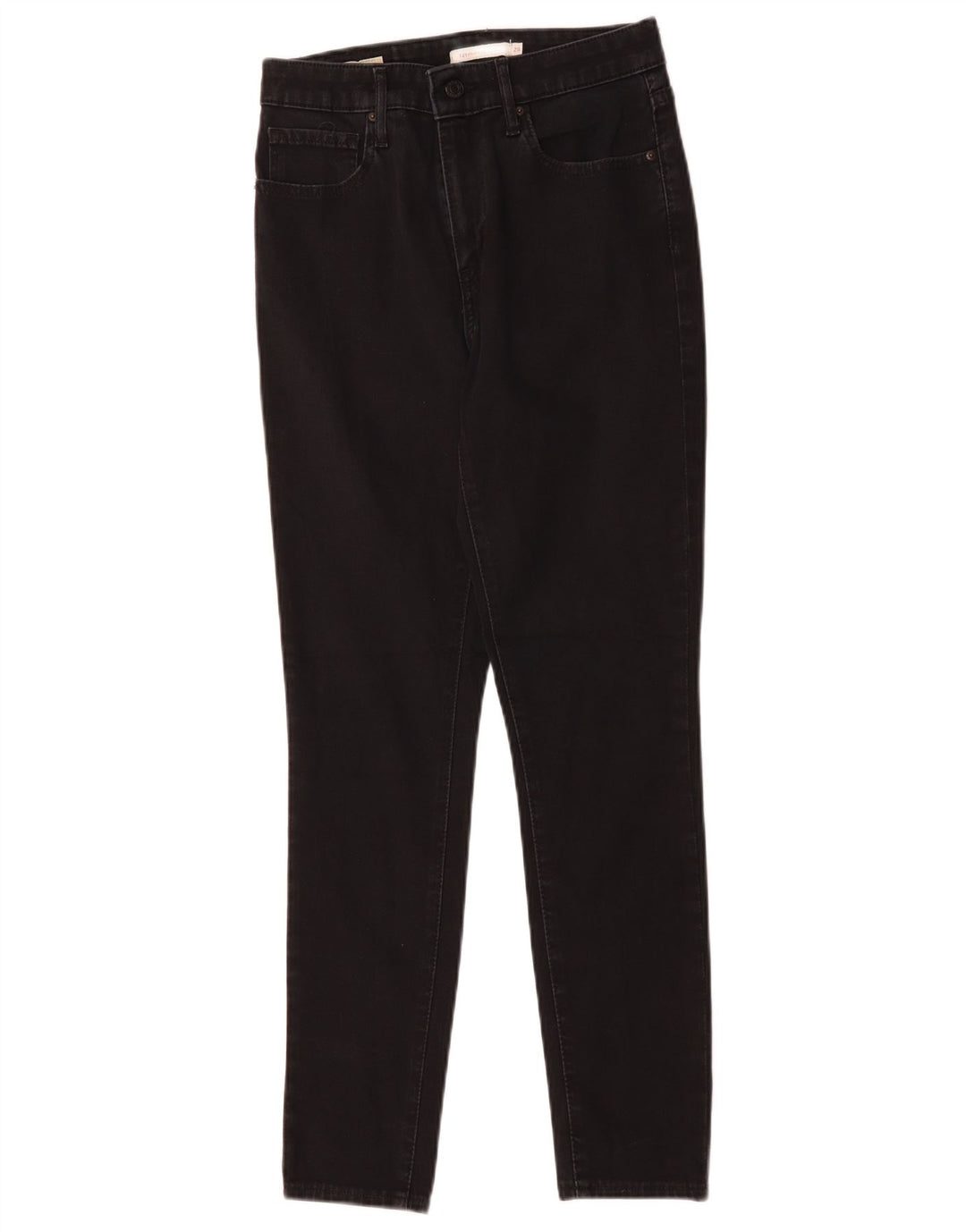 Calça jeans feminina LEVI'S 721 cintura alta skinny W28 L28 algodão preto