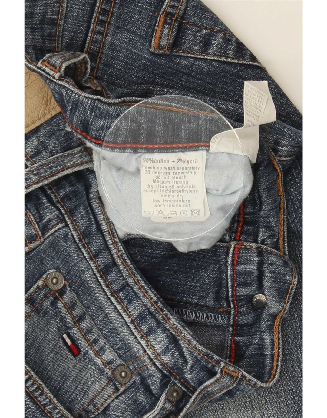 Jeans feminino Tommy Hilfiger Hipster Flared W32 L32 Azul Algodão