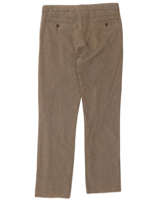 Dockers Mens Straight Chino Trousers W36 L34 Beige Cotton