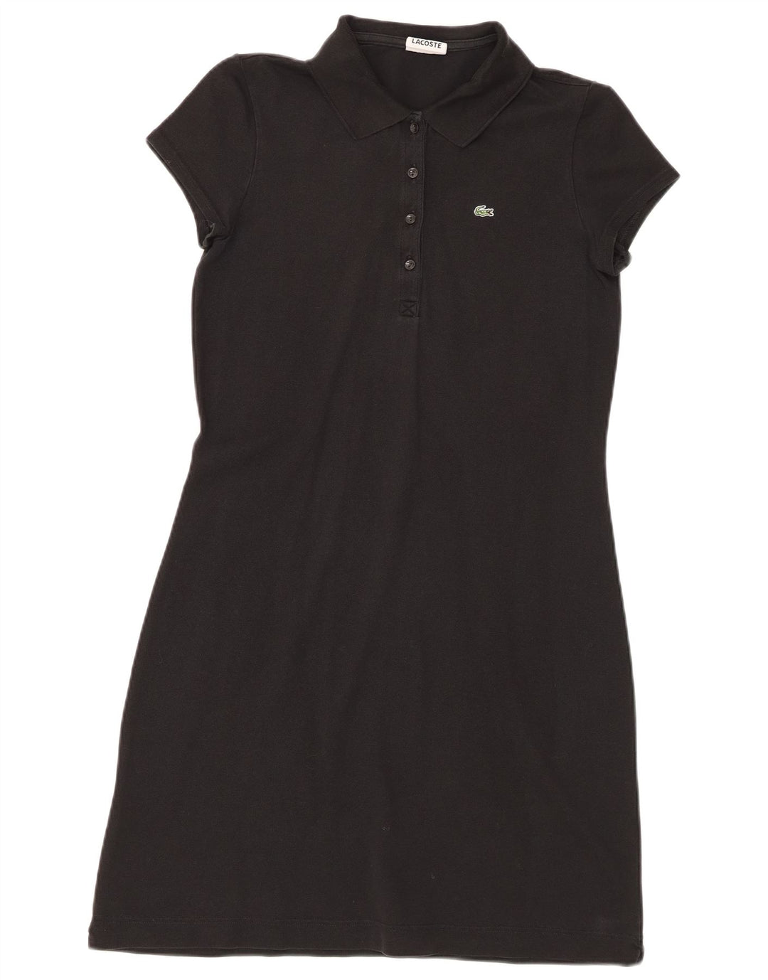 Vestido polo feminino Lacoste tamanho 42 grande algodão preto