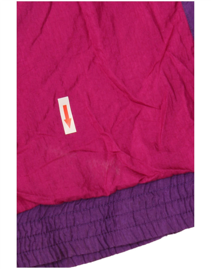 Sunterra Mens Treino Top Jaqueta Grande Roxo Colorblock Nylon
