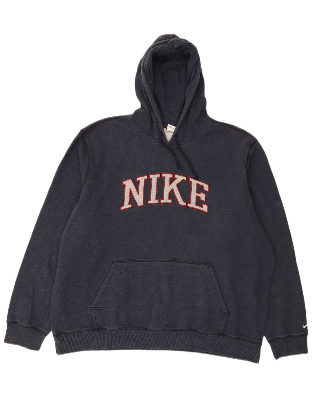 Jumper com capuz gráfico masculino Nike 2XL azul marinho