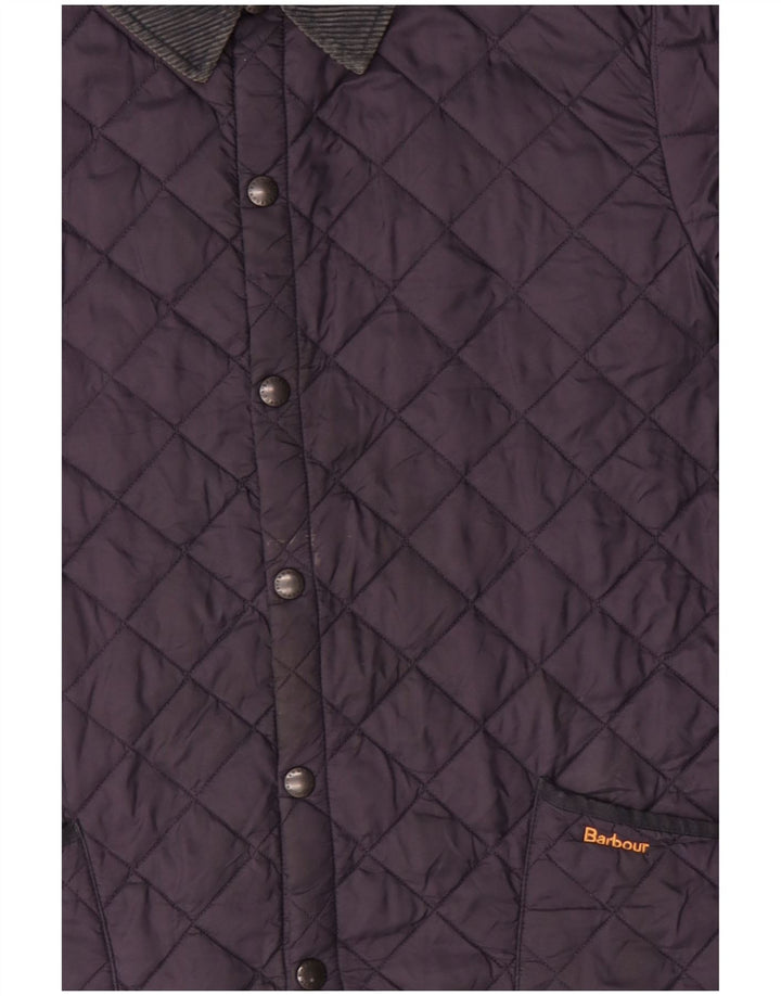 Jaqueta acolchoada masculina Barbour UK 44 2XL poliéster azul marinho