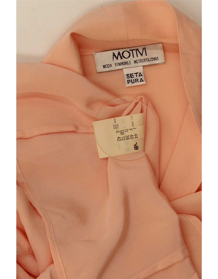 Blusa feminina MOTIVI Reino Unido 12 seda rosa médio