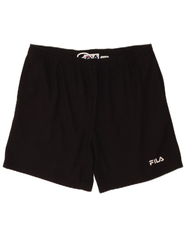 Fila Mens Sport Shorts Médio Preto Poliéster