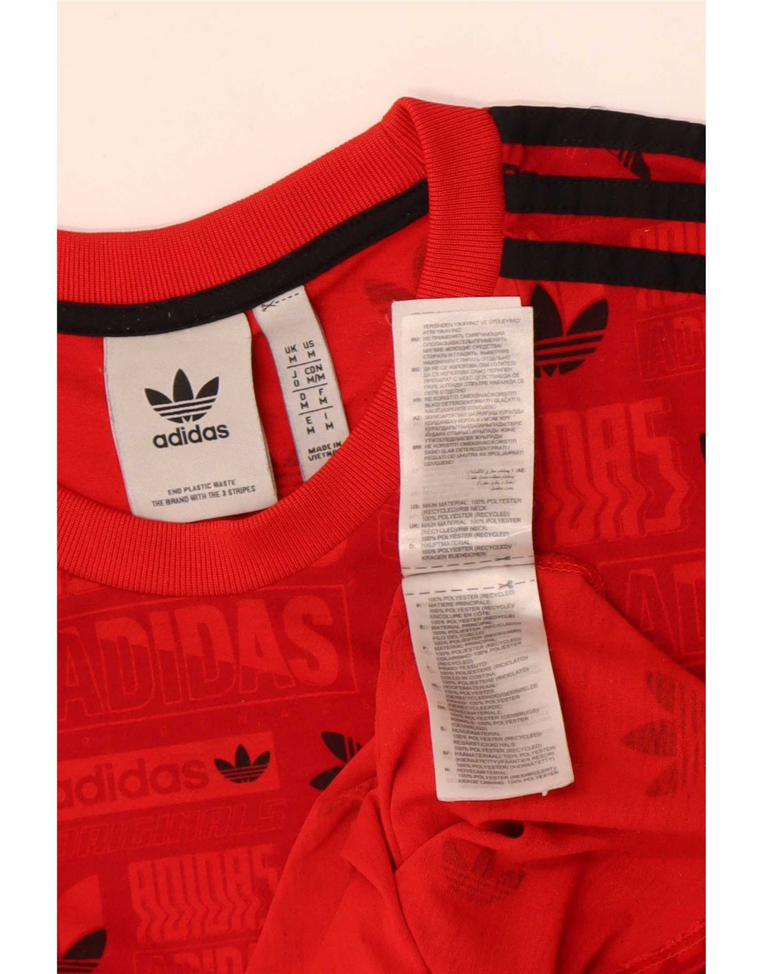 Camiseta Adidas Masculina Regular Graphic Top Médio Poliéster Vermelho