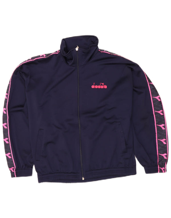 Diadora Mens Graphic Loose Fit Full Tracksuit IT 44 XS W28 L28 Azul marinho