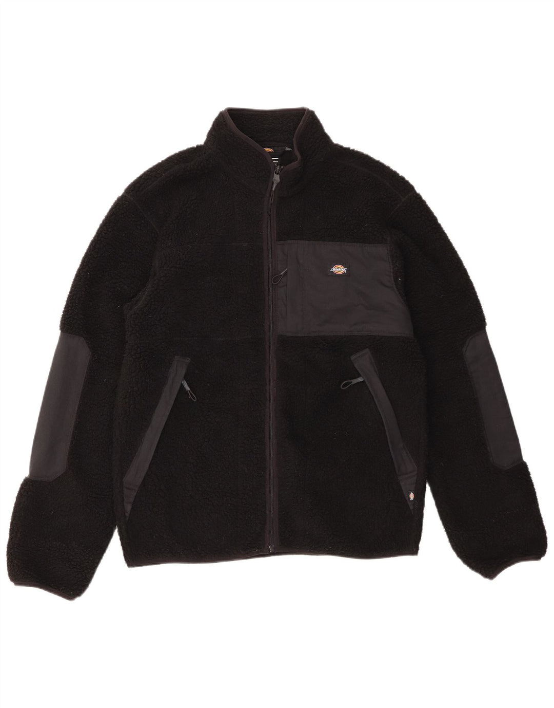Jaqueta de lã masculina Dickies UK 38 poliéster colorblock preto médio