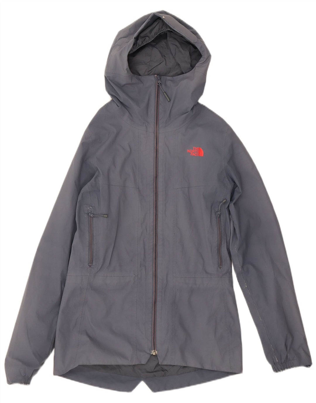 Jaqueta de chuva com capuz feminina The North Face UK 6 XS poliéster cinza