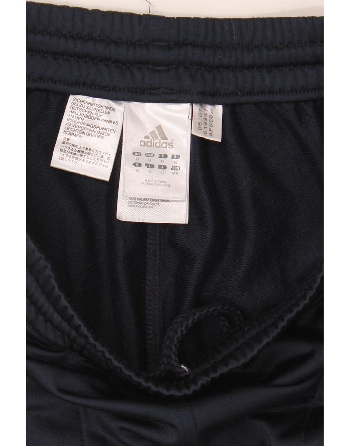 Calça de treino feminina Adidas UK 14 poliéster azul marinho médio