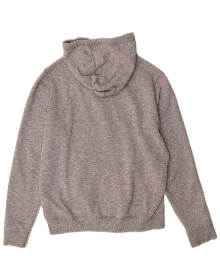 Suéter masculino TOMMY HILFIGER com capuz e zíper regular cinza médio manchado
