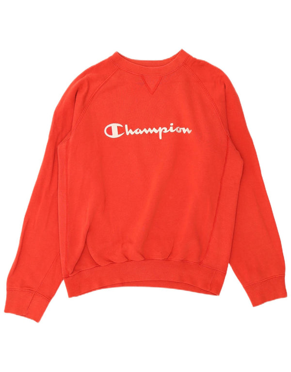 Campeão masculino gráfico moletom jumper XL laranja