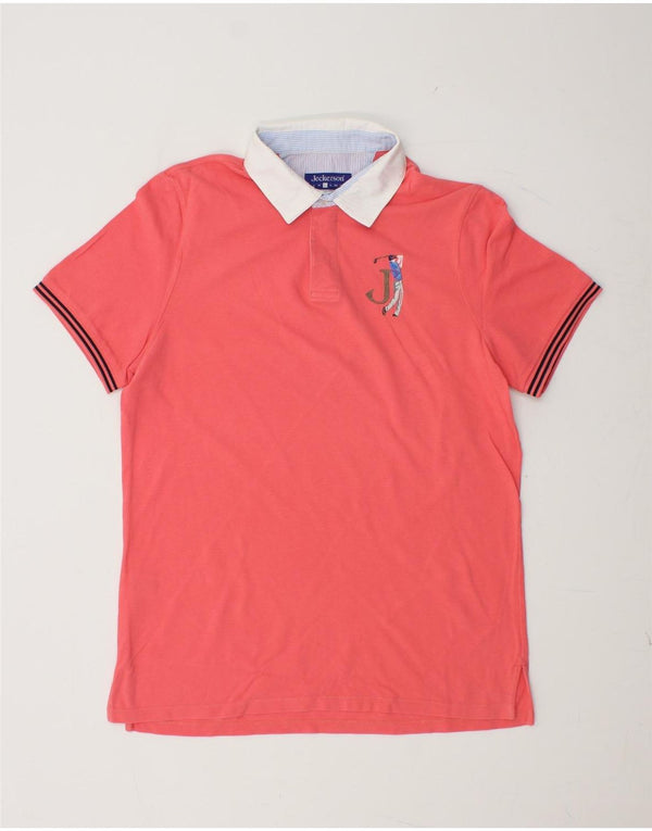 Camisa polo masculina JECKERSON grande algodão rosa
