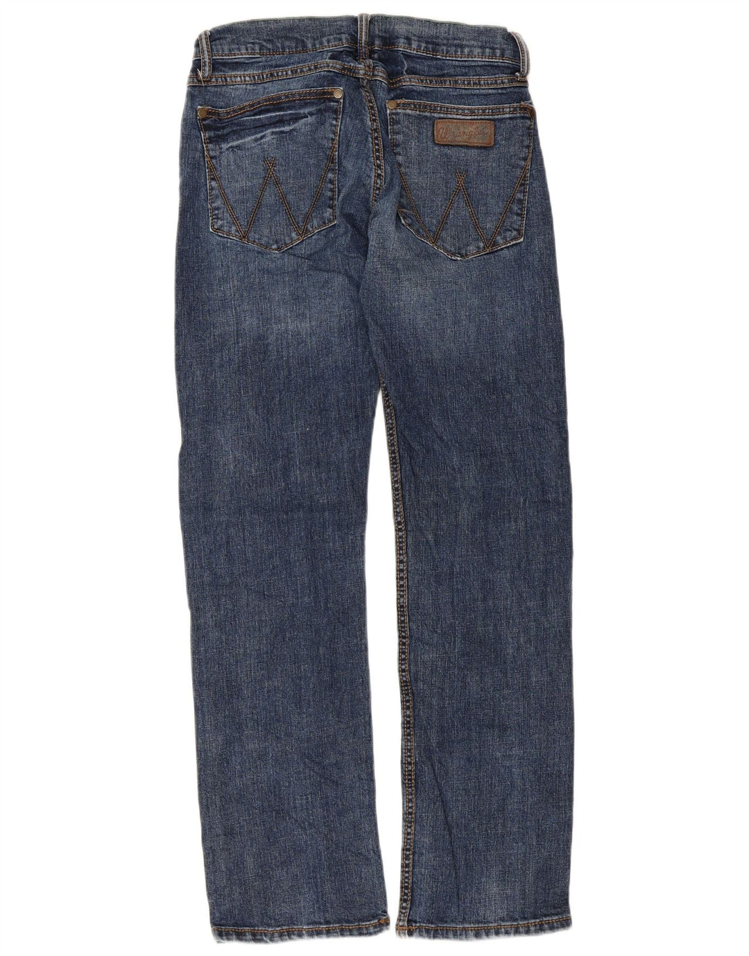 Wrangler feminino retrô slim reto jeans W28 L30 azul