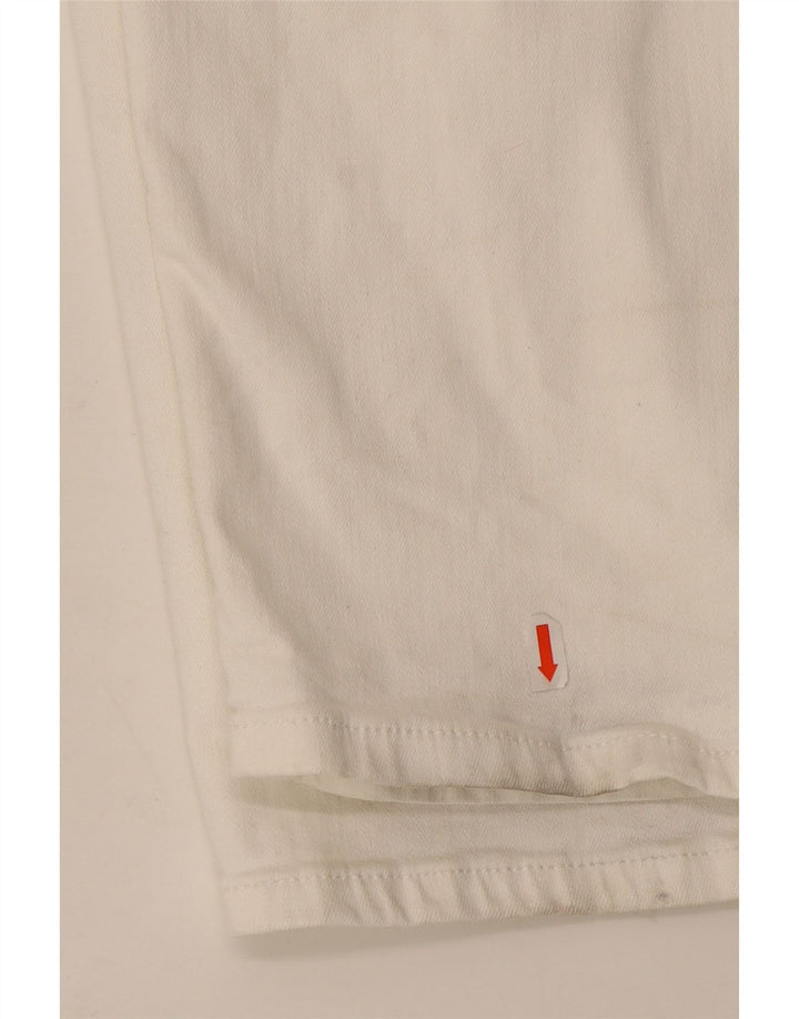 Jeans Marks & Spencer Regular Straight Feminino UK 20 2XL W40 L29 Branco