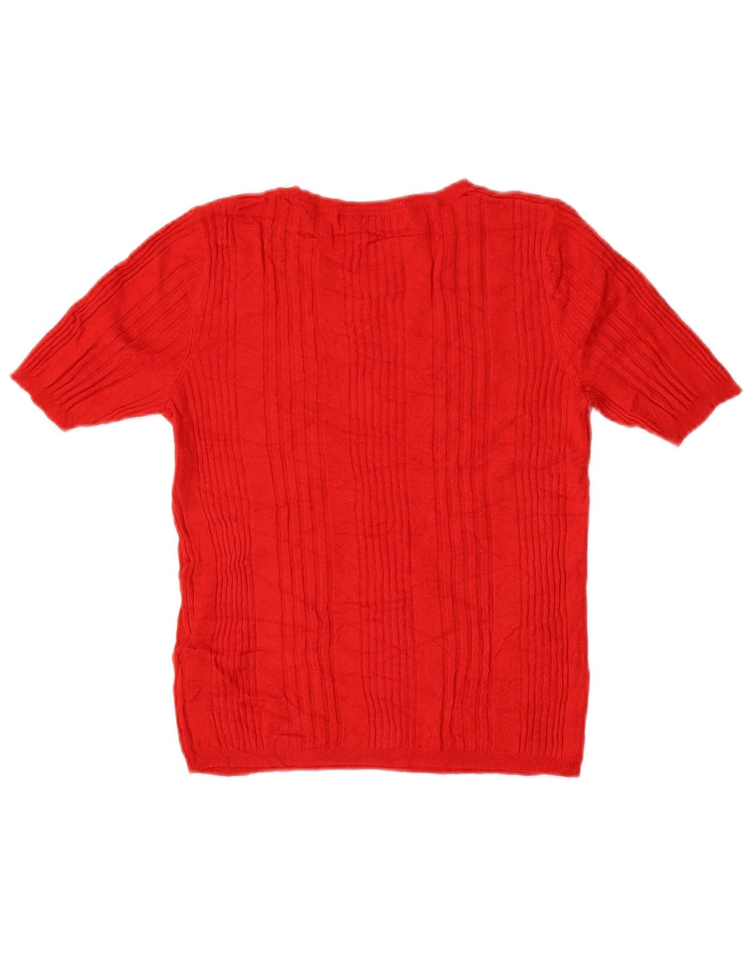 Suéter feminino Marks & Spencer com gola redonda e gola redonda Reino Unido 10 pequeno vermelho