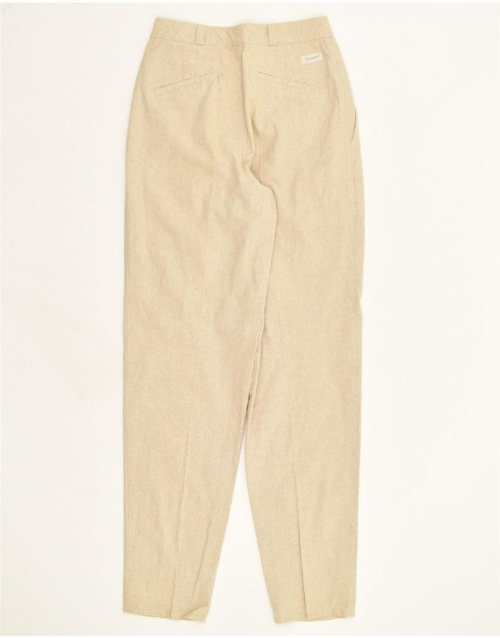VINTAGE Womens Tapered Chino Trousers W27 L32 Beige | Vintage Vintage | Thrift | Second-Hand Vintage | Used Clothing | Messina Hembry 