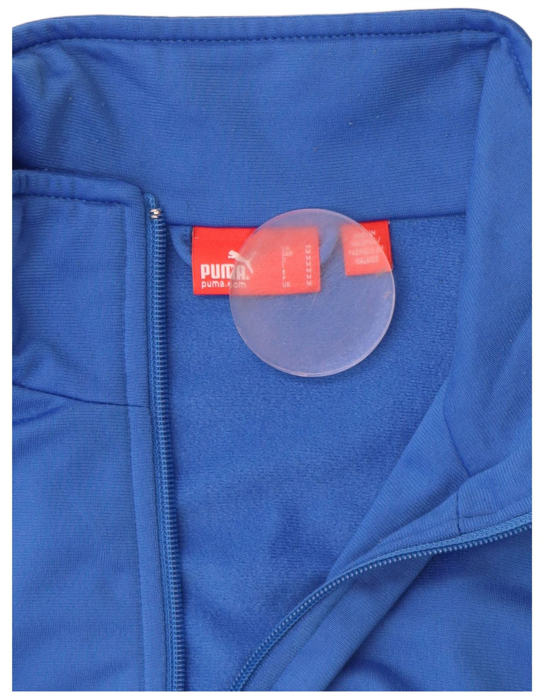 PUMA Mens Tracksuit Top Jacket Médio Azul Colourblock Poliéster