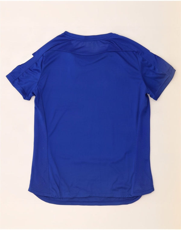 Camiseta Adidas Aeroready Feminina Top UK 16/18 Grande Azul Poliéster