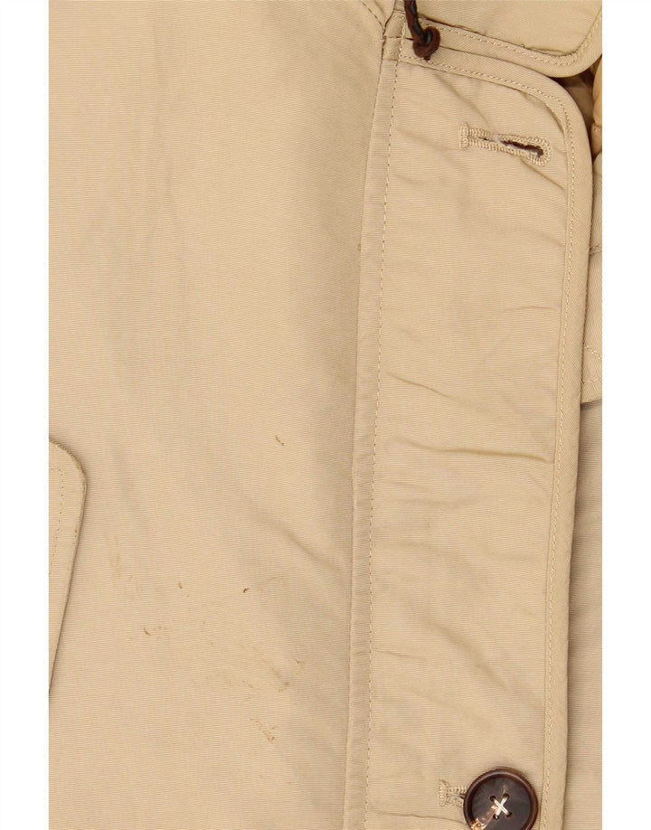 Jaqueta Parka feminina com capuz grande Massimo Dutti Reino Unido 6 XS Caqui