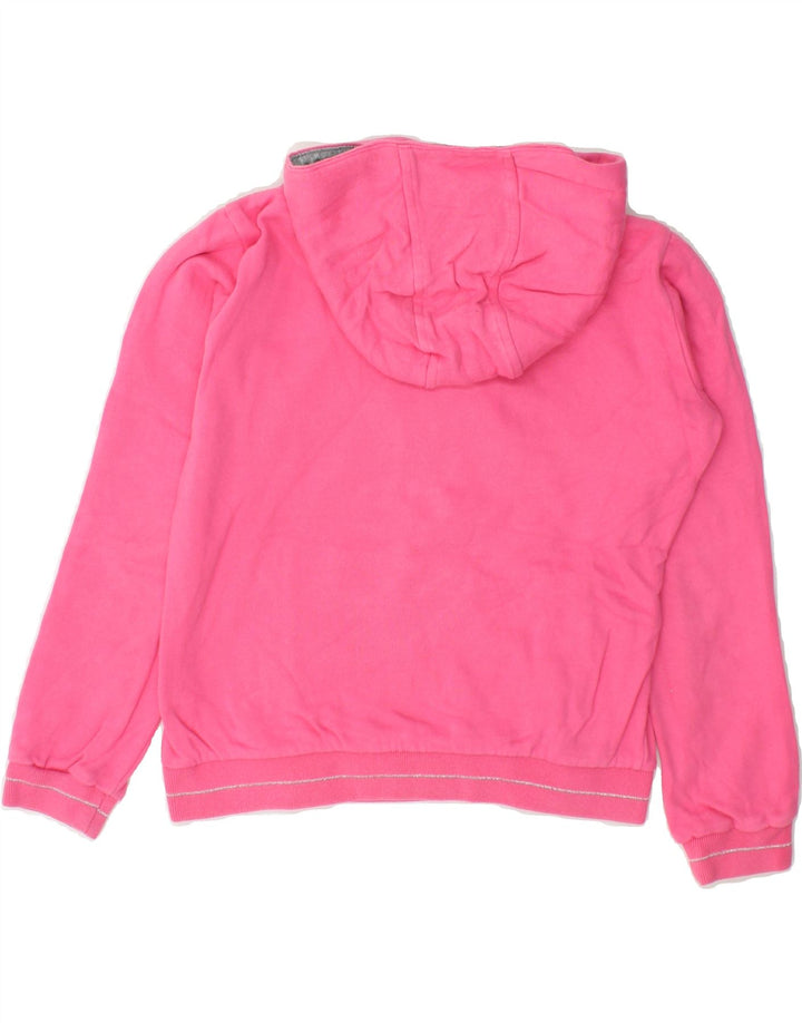 CHAMPION Girls Graphic Hoodie Jumper 9-10 Years Medium  Pink Cotton Vintage Champion and Second-Hand Champion from Messina Hembry 