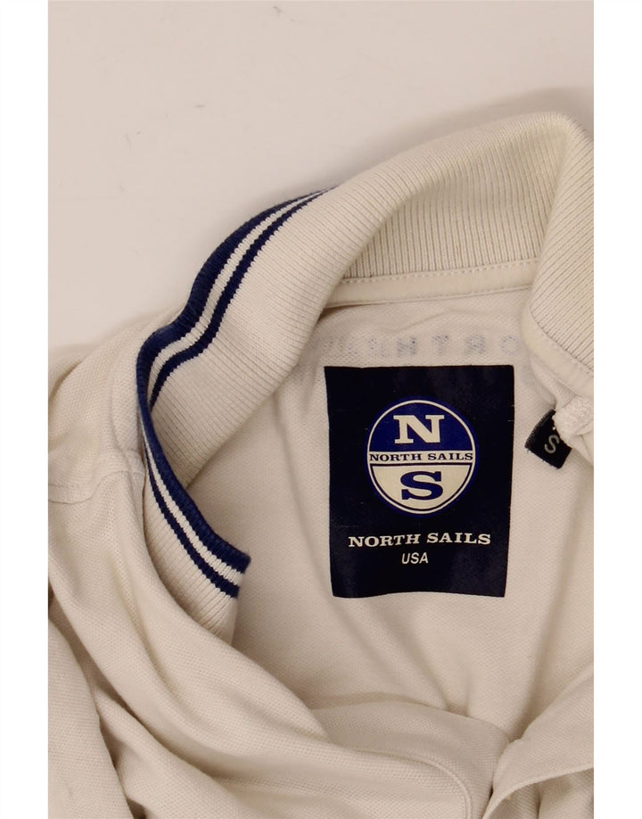 Camisa polo masculina North Sails pequena branca